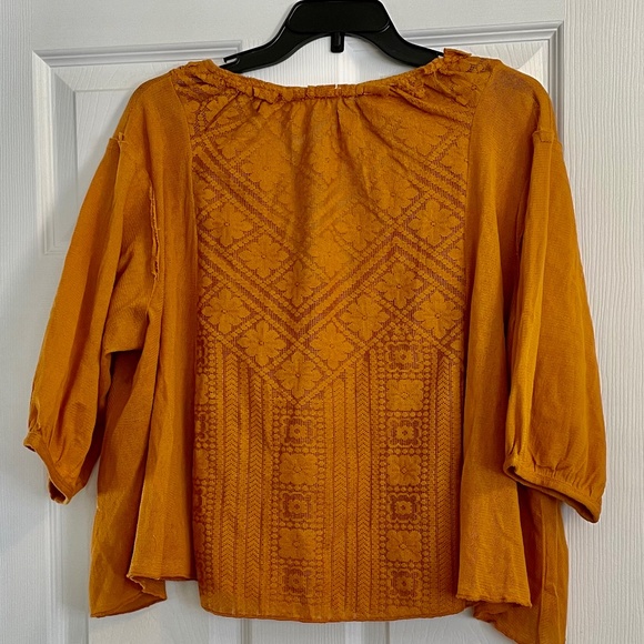 Free People Orange Top S - Picture 5 of 6